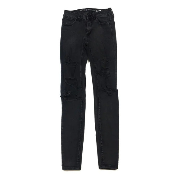 WJ159 Women’s American Eagle Super Super Stretch Jeggings Jeans 0 - Picture 5 of 7